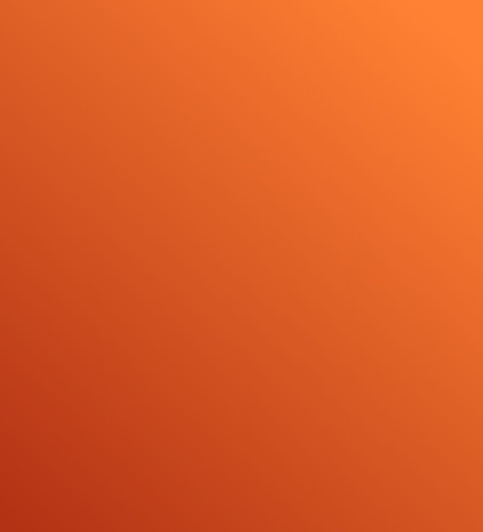 An orange gradient background with rounded corners, transitioning from deep reddish-orange to lighter orange.