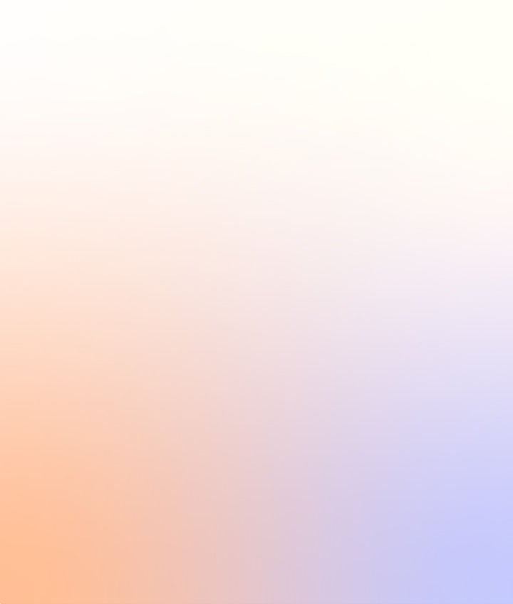 Soft gradient background with warm peach tones blending into cool blue and lavender hues.