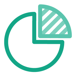 Graphic: abstract icon of pie chart