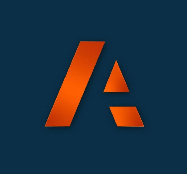 Anaplan logo in orange displayed on a dark blue background.