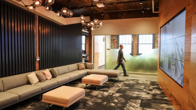 Autodesk workers in an office