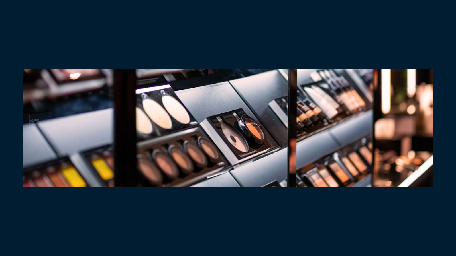 Stor display full of cosmetics