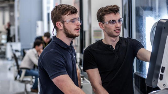 Autodesk workers in an office