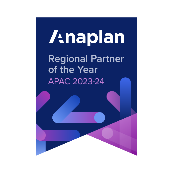 Anaplan Regional Partner APAC 2023-24 Badge Anaplan Regional Partner of the Year APAC 2023-24 Logo