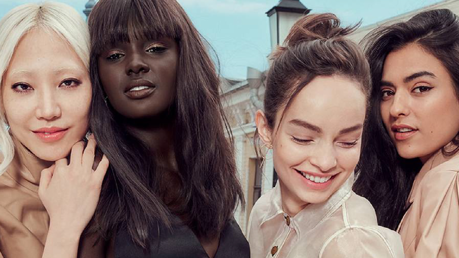 L’Oréal customer story lifestyle image L’Oréal models smiling at the camera