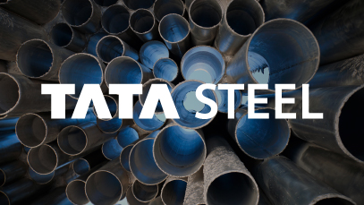 Graphic: Tata Steel logo on pipes